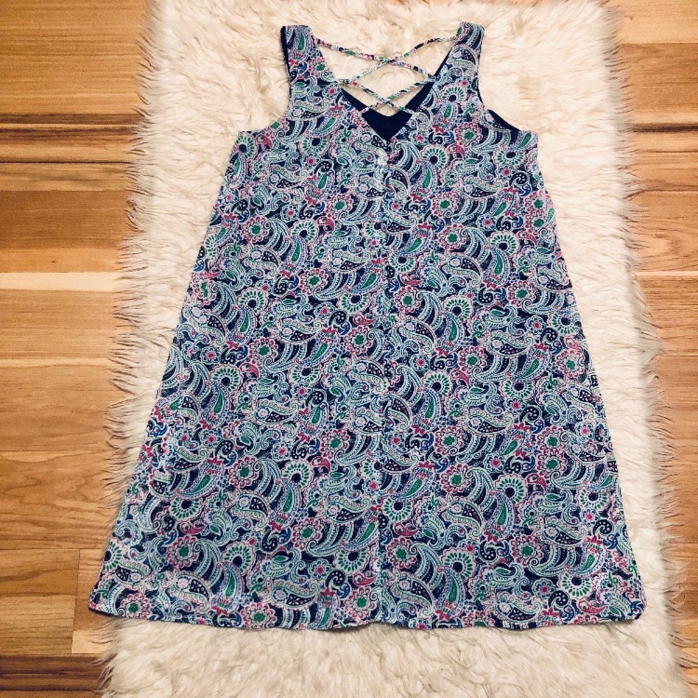 Strappy V Neck Sleeveless Dress